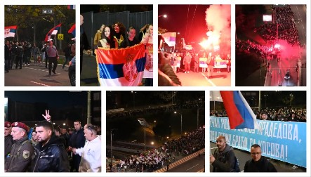 NAJFENOMENALNIJI KADROVI, OVAKO SU SRBI SA KiM DANAS DOŠLI U CENTAR GRADA Koračaju kao jedno!