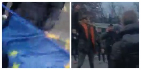 POBIŠE SE OKO ZASTAVE EU Toliko o tome da su svi koji su se okupili za Evropu