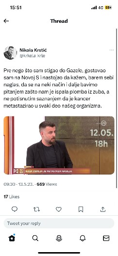 ŠOLAKOV NOVINAR UDARIO NA SRBIJU, RS I SPC NA DAN REPUBLIKE SRPSKE Sramno poručio: Srbi su genocidaši!