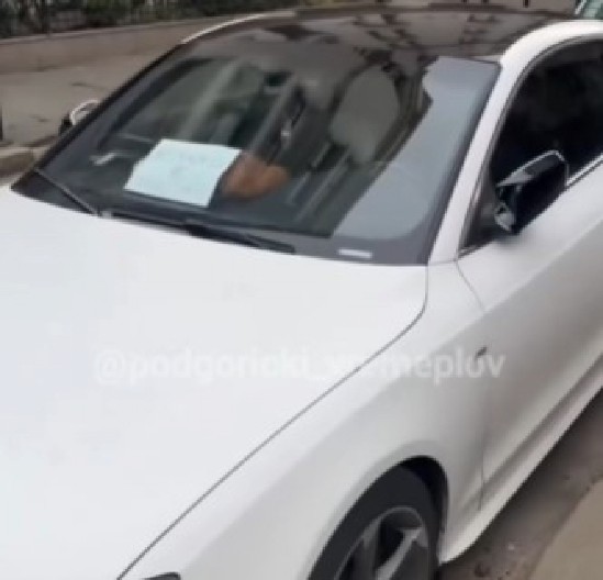 CRNOGORAC IZAZVAO HAOS U BEOGRADU Ostavio auto na pešačkom i urnebesnu poruku zbog koje Beograđani plaču od smeha! (VIDEO)