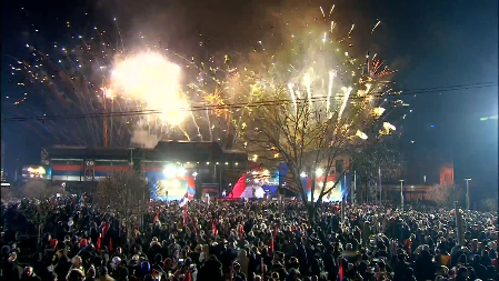 OVAKO SRBI SLAVE SRETENJE! Veličanstveni vatrometi pretvorili noć u dan, obasjali nebo nad Sremskom Mitrovicom (FOTO/VIDEO)