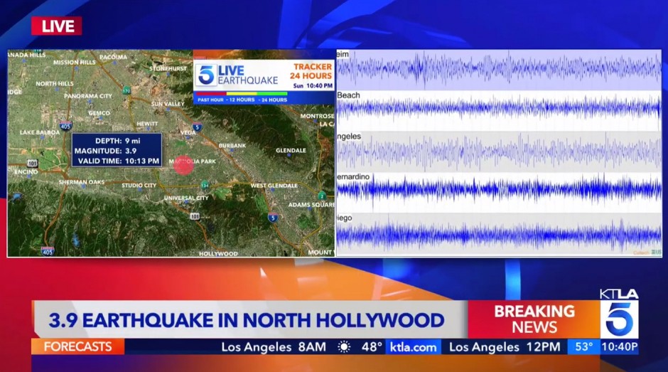 ZEMLJOTRES SNAGE 3.9 RIHTERA POGODIO LOS ANĐELES Treslo se tlo nakon dodele Oskara (FOTO/VIDEO)