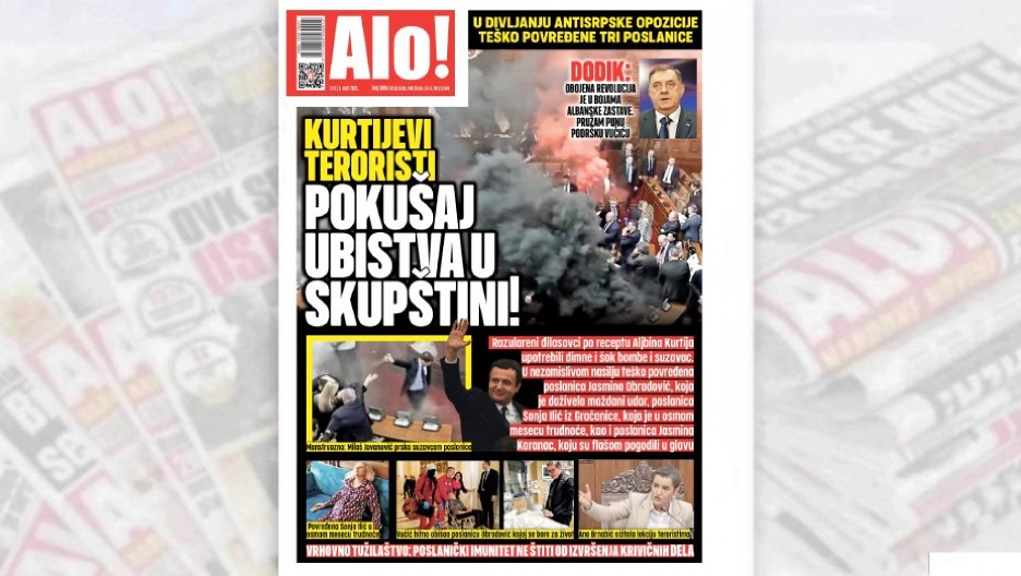 KURTIJEVI TERORISTI! POKUŠAJ UBISTVA U SKUPŠTINI!: U divljanju antisrpske opozicije teško povređene tri poslanice