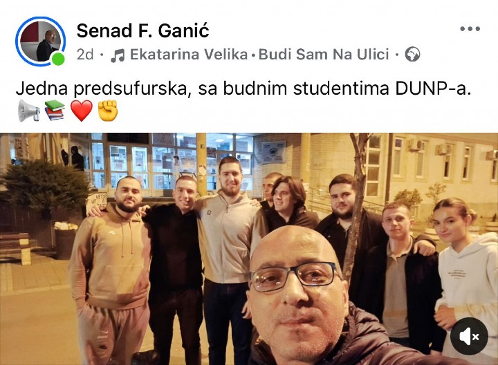 PROFESOR SENAD GANIĆ – JEDAN OD SKRIVENIH LIDERA „STUDENTSKIH“ PROTESTA U NOVOM PAZARU