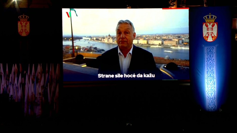 ŽIVEO PREDSEDNIK VUČIĆ, ŽIVELA SRBIJA Emitovana Orbanova poruka na svenarodnom skupu: Niste sami, vaša borba je i naša borba!