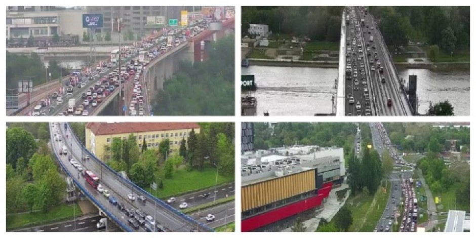 NEVREME NAPRAVILO KOLAPS U BEOGRADU Sve mili, kolone duge po 13 kilometara (FOTO)
