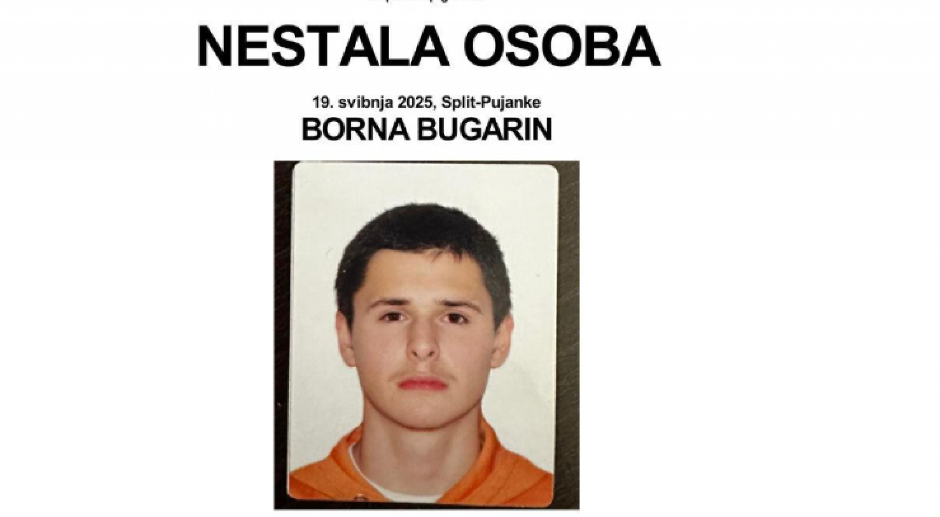 NESTAO MALOLETNIK U KOMŠILUKU Visok je 180 centimetara, ima smeđu kosu i smeđe oči