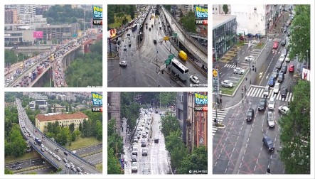 JAK PLJUSAK NAPRAVIO KOLAPS U BEOGRADU Evo gde su najveće gužve (FOTO)