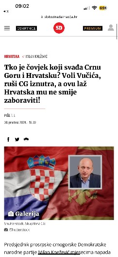 NAPAD NA SRBIJU I SRBE U REGIONU Hrvatskim medjima smetaju svi Srbi koji ne daju srpski narod!