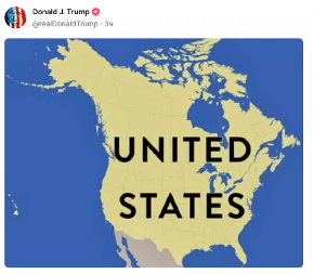 TRAMP OBJAVIO ŠOK MAPU AMERIKE! Evo koje teritorije je pripojio Sjedinjenim Državama (FOTO)