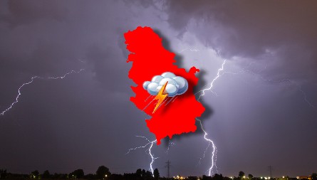 PLJUSAK SA GRMLJAVINOM SAMO ŠTO NIJE LJULJNUO! Ovaj deo Srbije prvi na udaru, RHMZ dao preciznu najavu