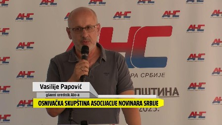 VASILIJE PAPOVIĆ NA OSNIVAČKOJ SKUPŠTINI ANS: Ljudi su po prvi put zainteresovani da se učlane u neko udruženje koje će njima doneti neku novinarsku zaštitu!