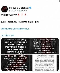 BLOKADERI ISPOLJAVAJU OTVORENI FAŠIZAM Postavljaju ultimatum celoj državi i narodu, u suprotnom najavljuju HAOS