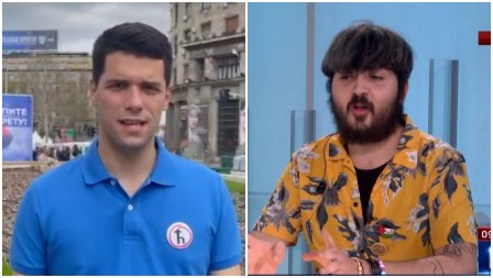 KOME VERUJETE? Vladimir Balać uvek uz svoje kolege studente, a pomahnitali blokader na televiziji otvoreno preti i poziva na haos (FOTO)