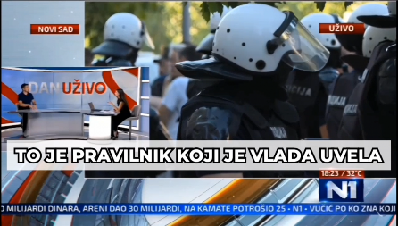 N1 TARGETIRA POLICAJCE, A BIVŠI PRIPADNIK MUP-A I OPOZICIONI NOVINAR RAZBIJA BLOKADERSKE LAŽI: Imaju pravo da nose fantomke, među njima nema kriminalaca!