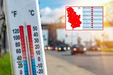 UPOZORENJE RHMZ ZA BEOGRAD I SRBIJU Prženje na +40°C, upaljen CRVENI meteoalarm!
