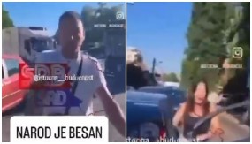 POŠTEN NAROD POTPUNO OGORČEN NA BLOKADERE TERORISTE! "Moramo na posao! Treba da se zaradi za hleb! A vi nas ovde terorišete!"