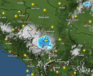 POČELA OLUJA U SRBIJI Grad nemilosrdno "tuče" u ovom gradu (FOTO)