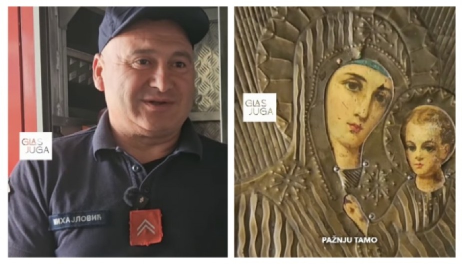 ČUDO U NIŠU! BOŽJI ZNAK USRED PLAMENA? Ikona ostala cela u paklu vatre – vatrogasci u šoku! (VIDEO)