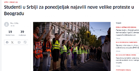 PROŠLI KAO ZVEČKE NA DANAŠNJEM PROTESTU Umesto 20.000 – jedva 3.000 ljudi!