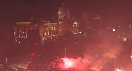 PRIZOR SVE GOVORI Veličanstveni snimci sa dočeka Srba sa KiM