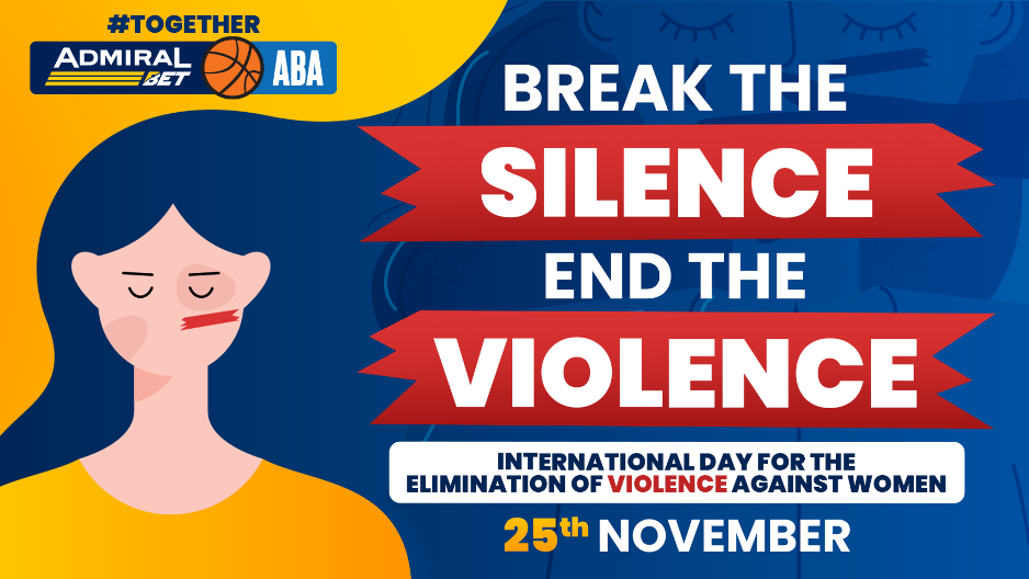 ADMIRALBET I ADMIRALBET ABA LIGA PROTIV NASILJA NAD ŽENAMA! Za svakog posetioca utakmica 8. kola AdmiralBet povećava donaciju sigurnim kućama