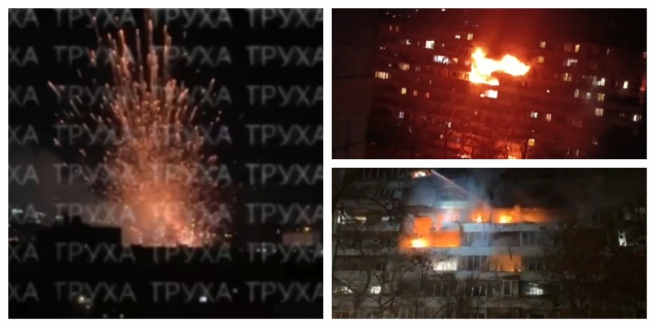 RUSI ZASULI UKRAJINU KINŽALIMA I ŠAHEDIMA Dignuti i MiG-ovi, odjekivale eksplozije, objavljeni snimci brutalnog napada (VIDEO)