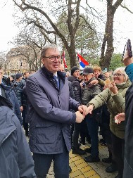 ACO, SRBINE! ŽIVEO VUČIĆ! Građani Subotice se okupili u velikom broju, VELIČANSTVEN doček predsednika! (FOTO/VIDEO)