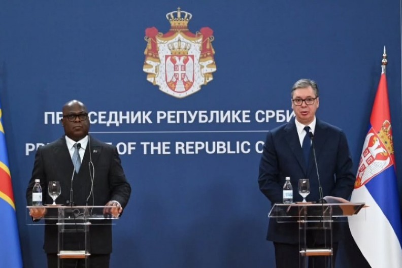 VUČIĆ SA PREDSEDNIKOM ČILOMBOM Potpisana važna dokumenta, saradnja sa Kongom više od interesnih odnosa