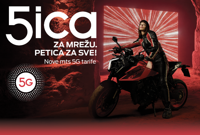 mts PREDSTAVLJA 5G MOBILNU MREŽU KORISNICIMA mts-a NA RASPOLAGANJU 5G POSTPEJD TARIFE I SJAJNE PROMOCIJE