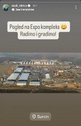 EVO KAKO EKSPO KOMPLEKS IZGLEDA IZ VAZDUHA Ministar Mali objavio fotografiju, poručio: Radimo i gradimo!