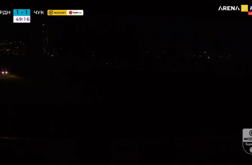 NEMA STRUJE, NEMA FUDBALA Radnički i Čukarički u potpunom mraku