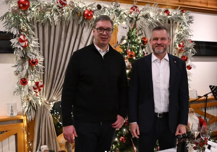 VUČIĆ UGOSTIO PREDSEDNIKA SLOVAČKE NA VEČERI "U prijatnoj, prijateljskoj atmosferi potvrdili smo snažne i iskrene odnose Srbije i Slovačke!"