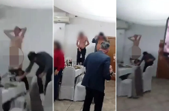 SNIMAK SA PROSLAVE NA KOJOJ JE PRETUČEN MUZIČAR Muškarac skinuo gaće uz pesmu Nade Obrić, skandalozna scena! 