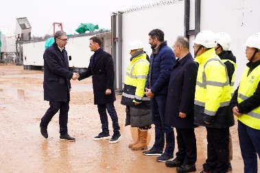 SINIŠA MALI SA VUČIĆEM OBIŠAO GRADILIŠTE NOVOG SAVSKOG MOSTA Evo kako teku radovi