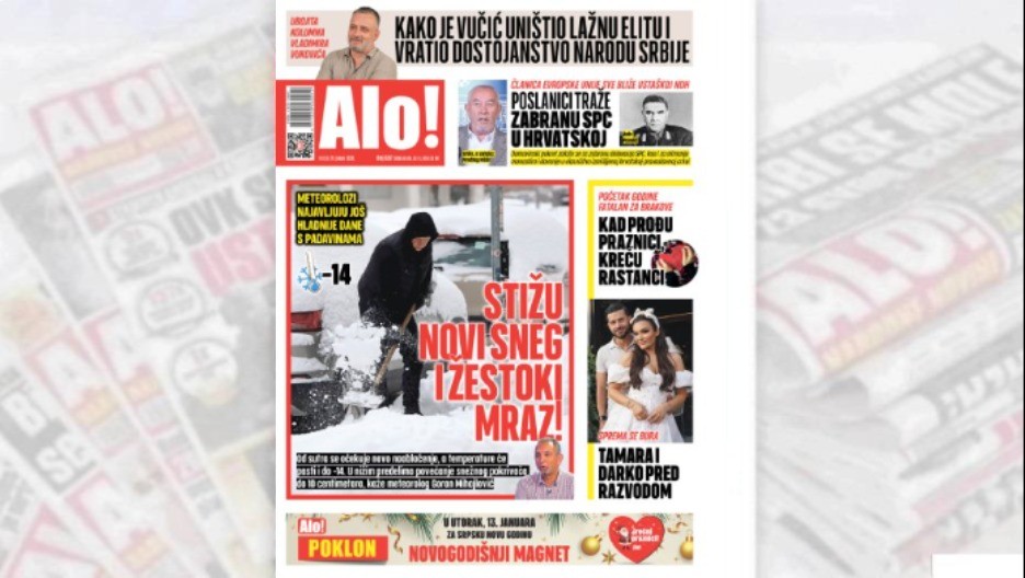 STIŽE NOVI SNEG I ŽESTOKI MRAZ! Stiže novi sneg i žestoki mraz!