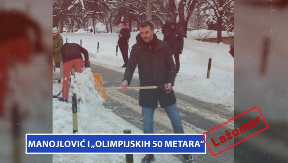 LAŽOMER: Manojlović i "olimpijskih 50 metara" (VIDEO)