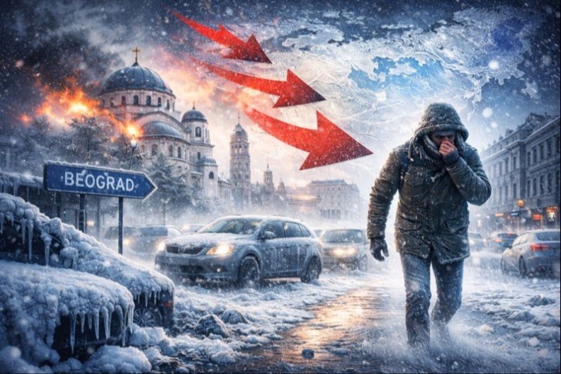 POSLE PROLEĆNIH +12 STIŽE SIBIRSKA "ZVER": Košava i led vraćaju Srbiju u pravu zimu