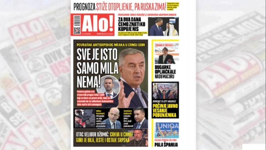 SVE JE ISTO SAMO MILA NEMA! Povratak antisrpskog mraka u Crnoj Gori 