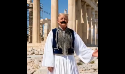 TRAMP "PREUZEO" GRČKU: Obraćanje sa Partenona zapalilo mreže (VIDEO)