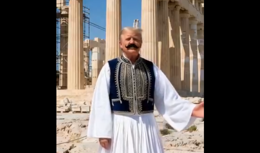 TRAMP "PREUZEO" GRČKU: Obraćanje sa Partenona zapalilo mreže (VIDEO)