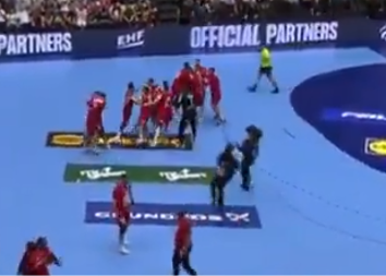 LUDNICA NA KRAJU MEČA Pogledajte slavlje srpskih rukometaša posle istorijske pobede (VIDEO)