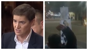 "ČITAVA IDEOLOGIJA MOŽE DA STANE U DVE REČI: MRŽNJA, NASILJE! Brnabić osudila sramni čin blokadera u Čačku