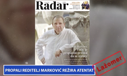 LAŽOMER: PROPALI REDITELJ MARKOVIĆ REŽIRA ATENTAT (VIDEO) 