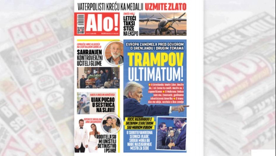 TRAMPOV ULTIMATUM! Evropa zanemela pred oštrim stavovima o Grenlandu i drugim temema