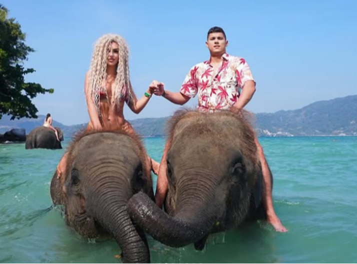 SKINULA SE ENA ČOLIĆ! Otišla na Tajland sa Pejom, uhvaćeni u šokantnim izdanjima, gore mreže (FOTO)