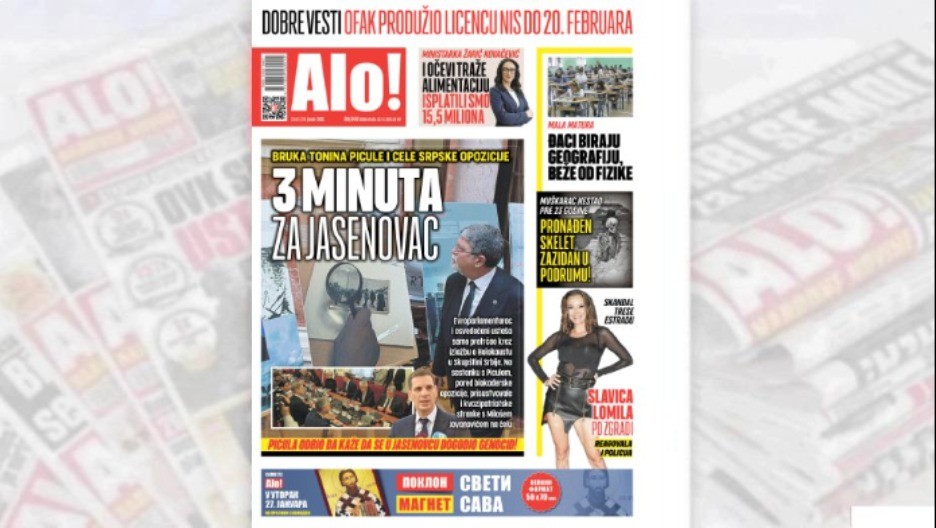 3 MINUTA ZA JASENOVAC: Bruka Tonina Picule i cele srpske opozicije