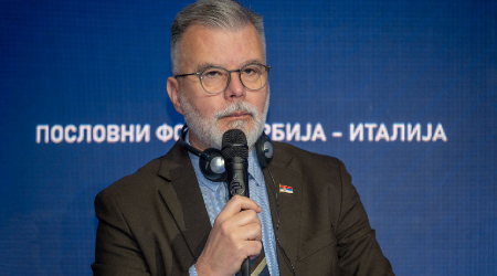 MINISTAR RISTIĆ UČESTVOVAO U PANELU POD NAZIVOM  ''FIZIČKA I DIGITALNA INFRASTRUKTURA'' ODRŽANOM U OKVIRU POSLOVNOG FORUMA SRBIJA-ITALIJA