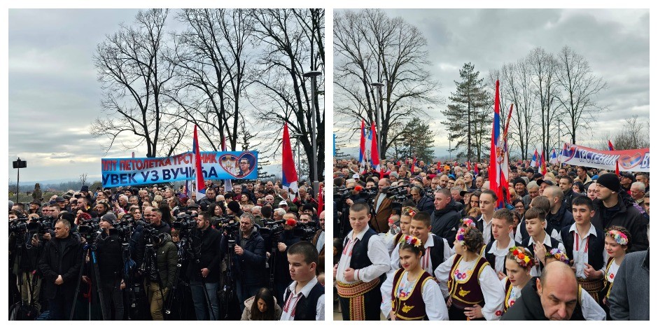 "ACO, SRBINE" SE ORI U VELIKOJ DRENOVI Meštani sa oduševljenjem dočekali Vučića (VIDEO)