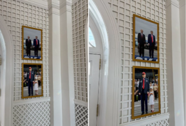 POSEBNO MESTO! Tramp okačio fotografiju sa Putinom u Beloj kući (FOTO)